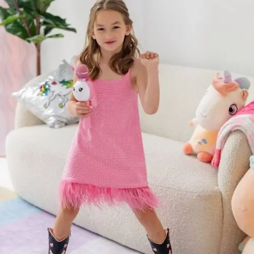 Taylor Crystal Feather Dress | Kids Dresses | Togs Store