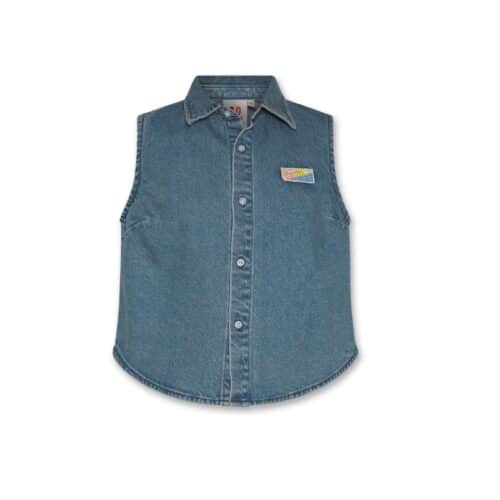 Jacky Sleeveless Denim Shirt