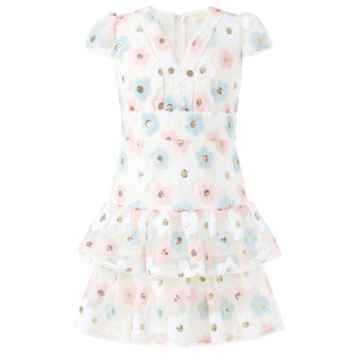 Gabrielle Frill Sequin Mini Dress