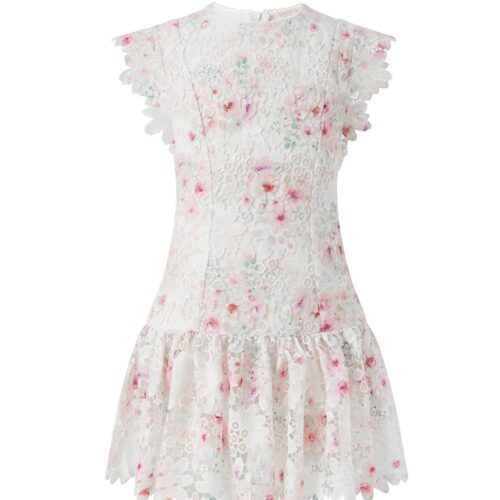 Belle Embroidered Mini Dress