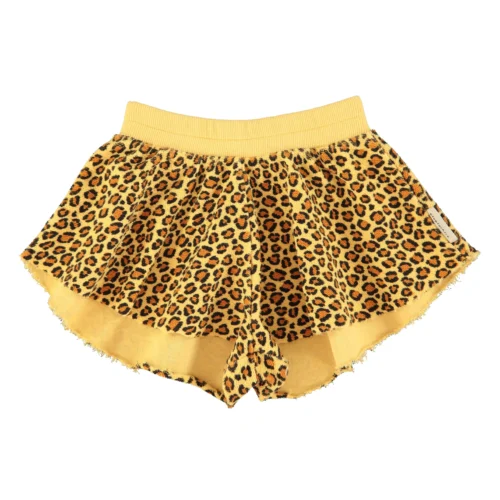 Mustard Animal Print Shorts