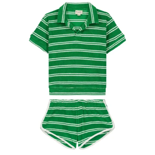 LEONARD Green Stripes Set