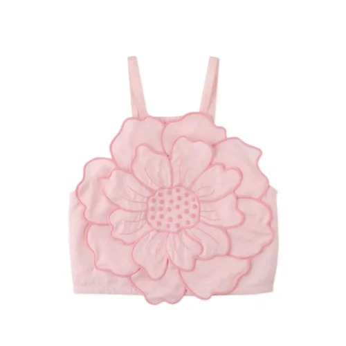 Pearl Smocked Floral Halter Top