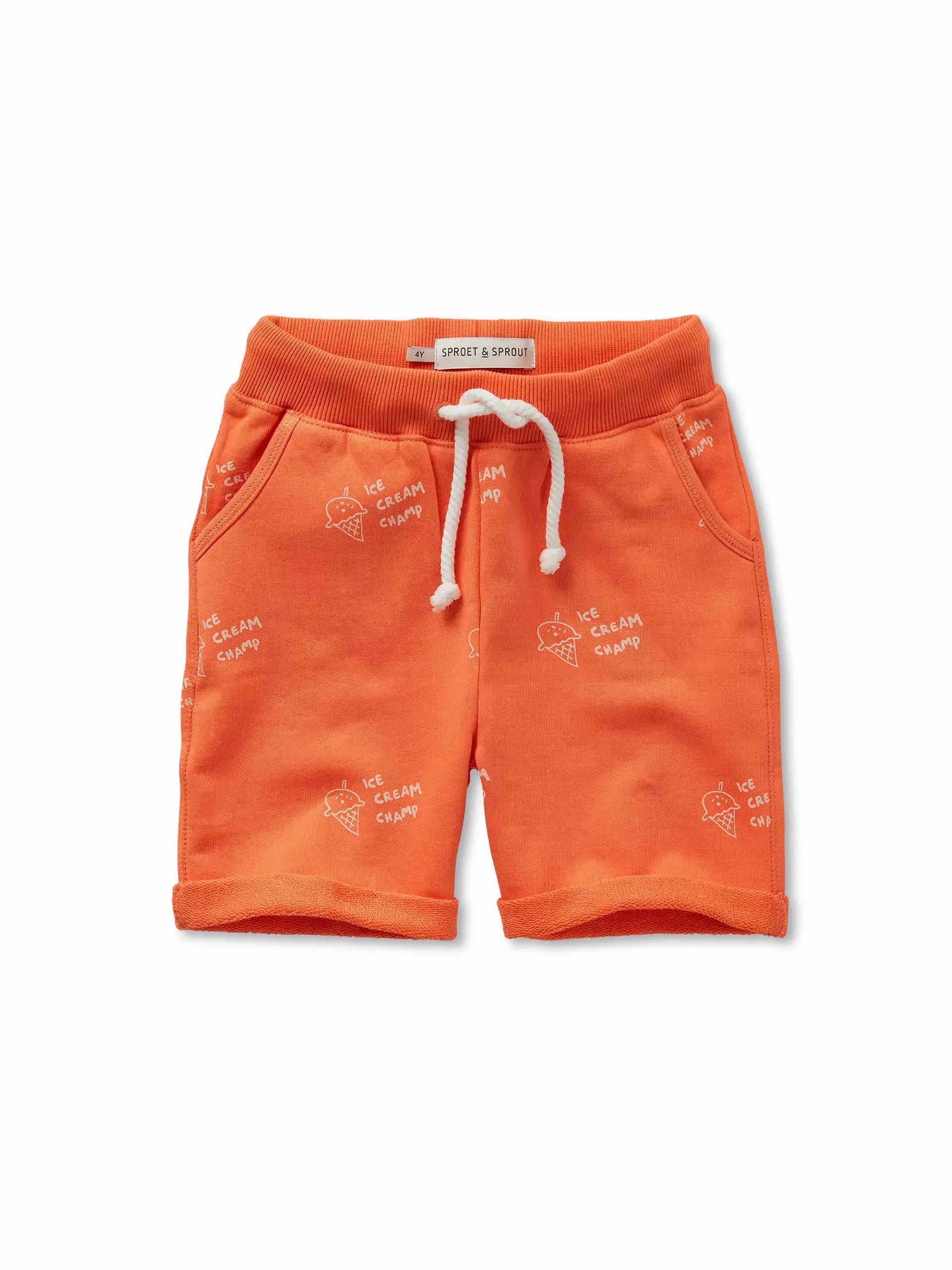 Sweat shorts ice cream print Orange sprint primary – Togs Moments +Post Title + Separator + Category + Separator + Site Title