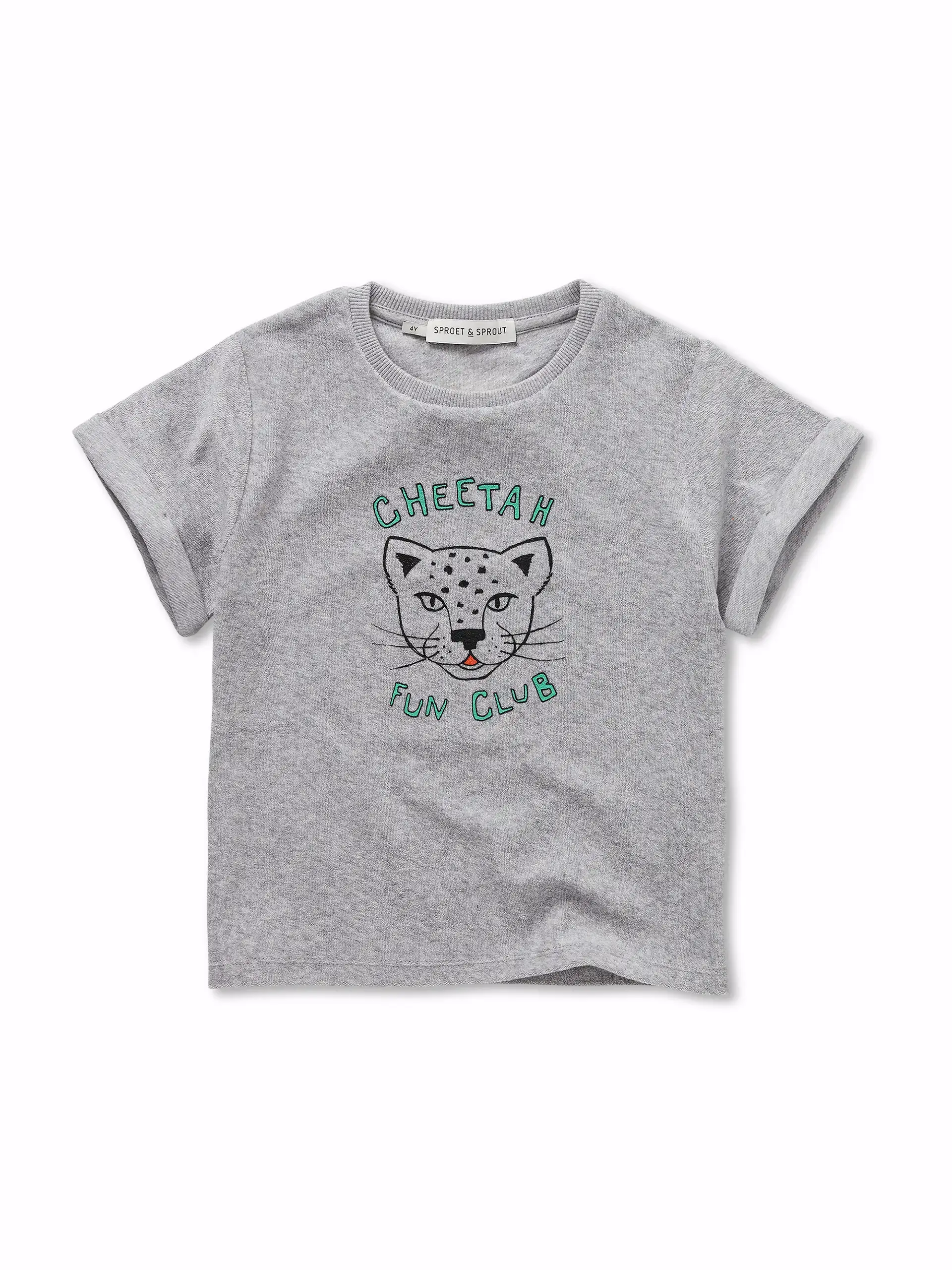 Terry T-shirt cheetah Grey melee primary – Togs Moments +Post Title + Separator + Category + Separator + Site Title