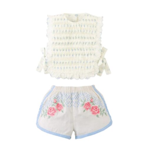Cassie Smocked Floral Set